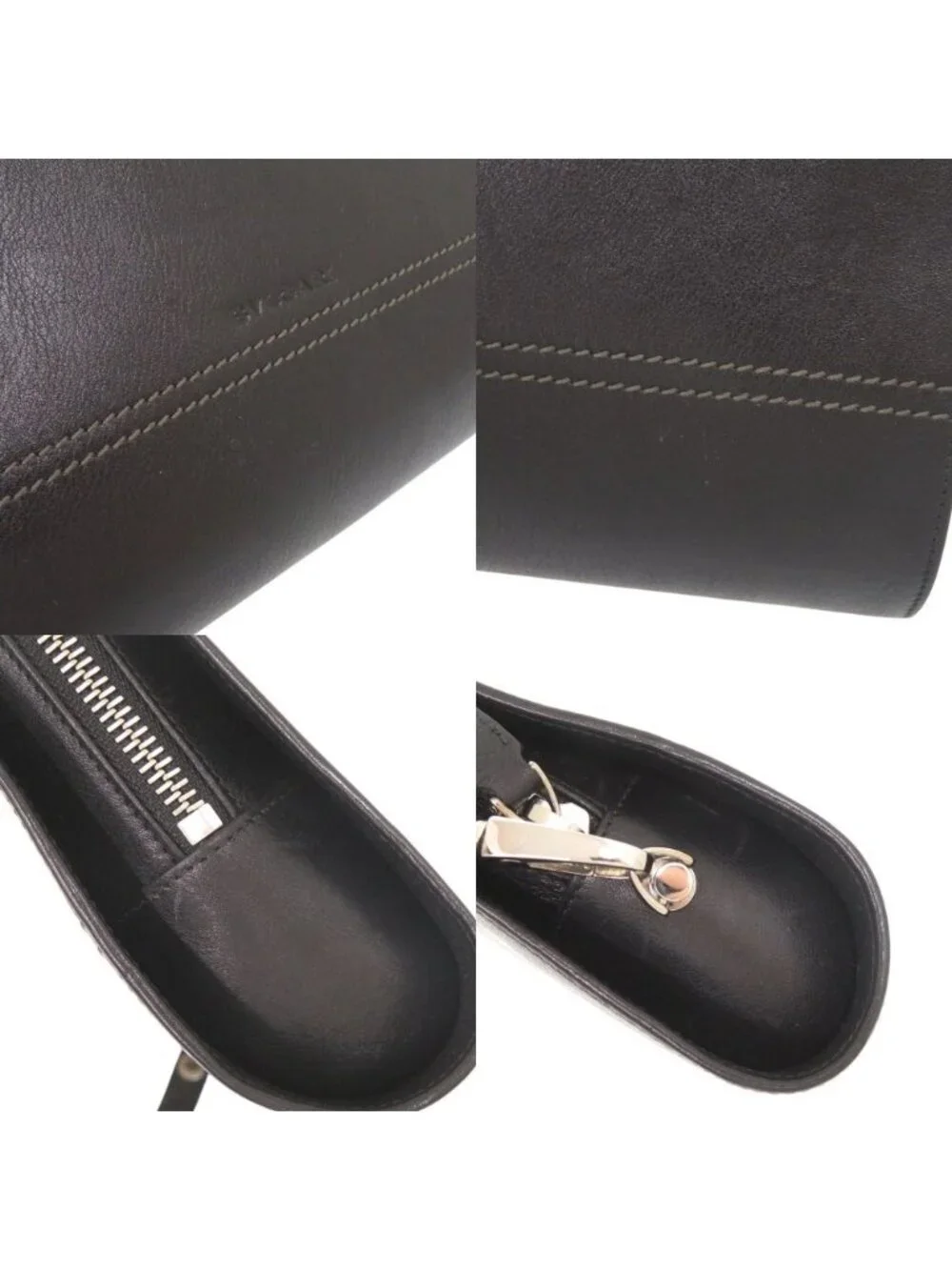 Bvlgari Logo Leather Black Clutch